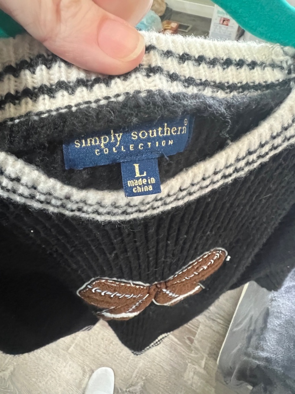 Simply Southern Harper Football Sweater - Picture 3 of 3